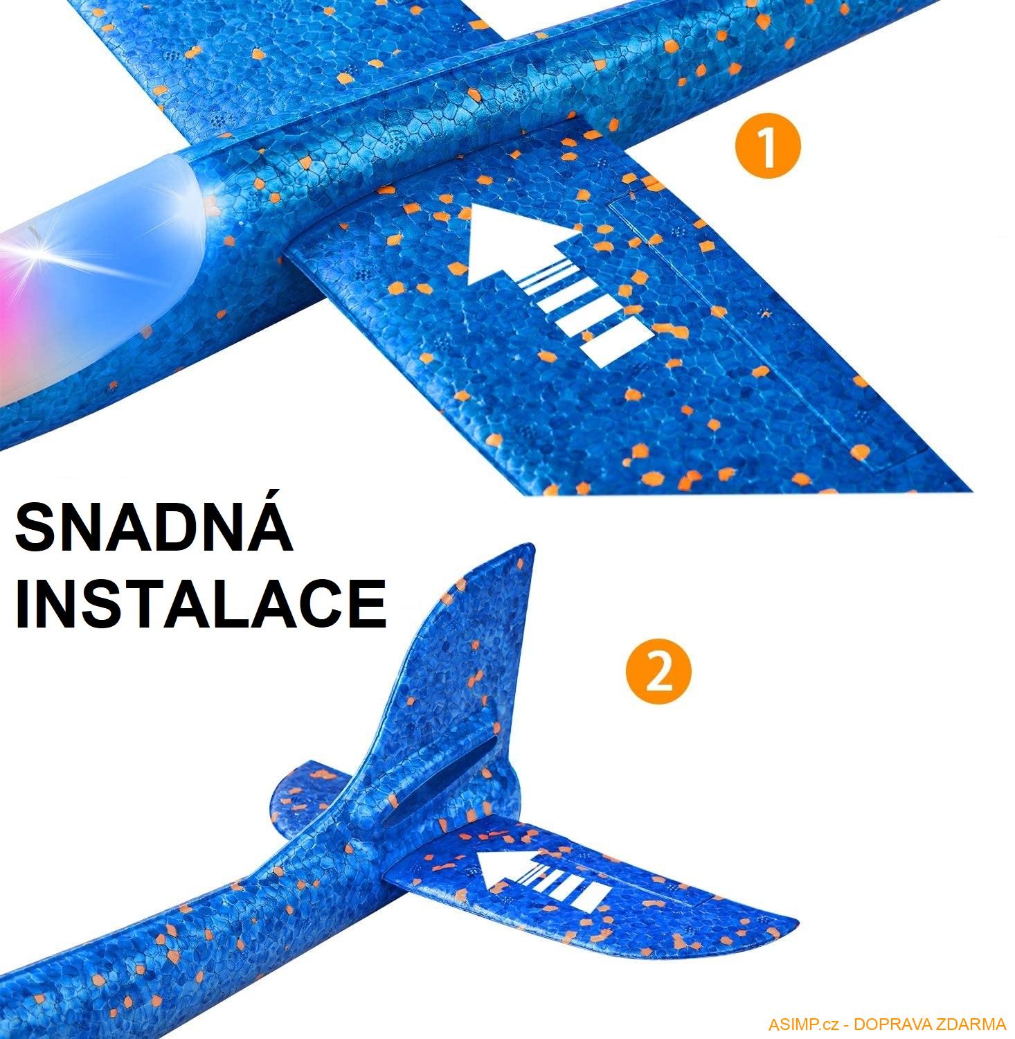 Letadlo - kluzák (velké) / A-002221b / DOPRAVA ZDARMA