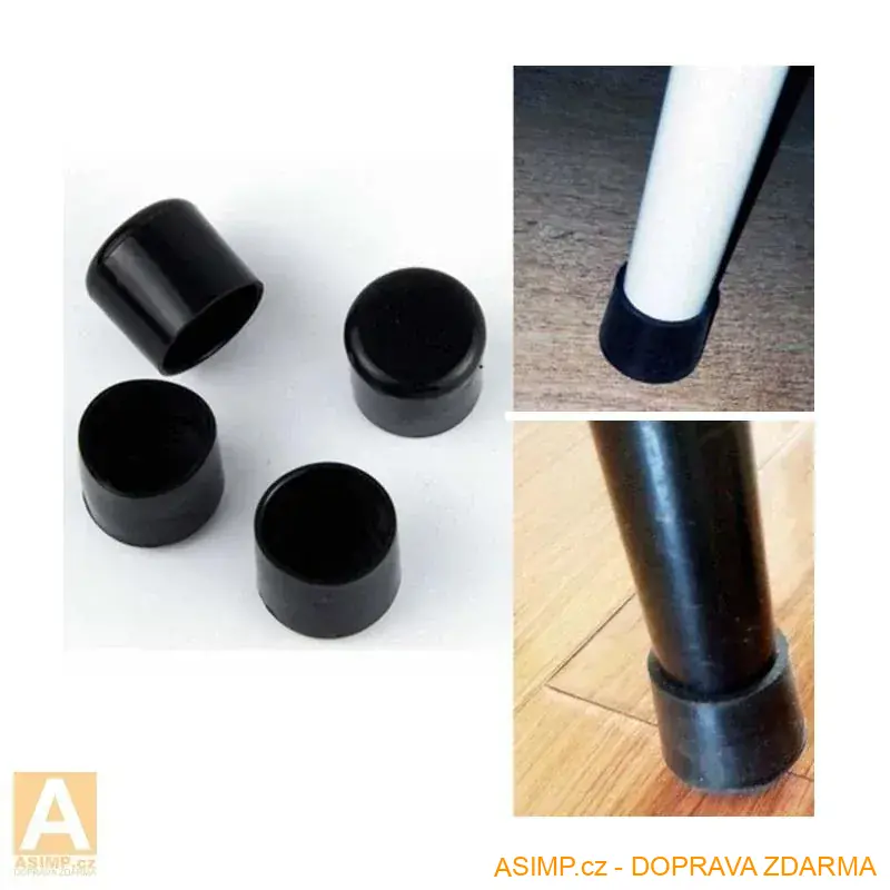Špunty na nohy židle, gauče... (16 ks / 25 mm) / A24-000102 / DOPRAVA ZDARMA