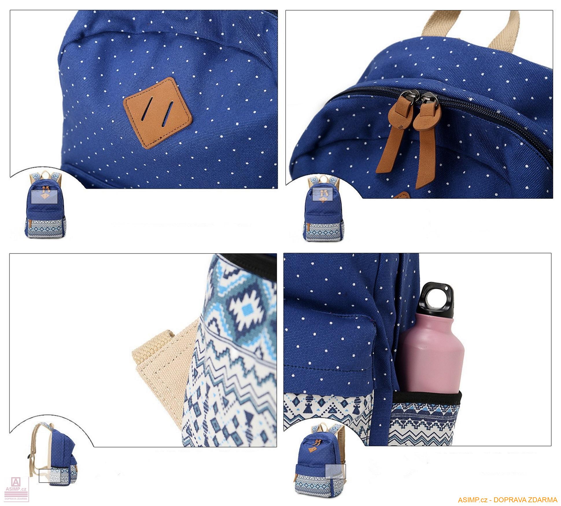 Dámský plátěný batoh / A-001156