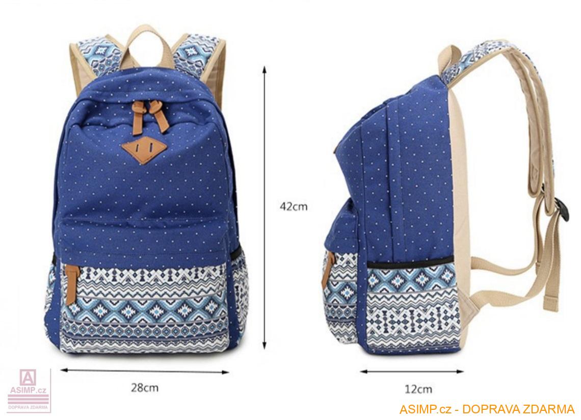Dámský plátěný batoh / A-001156