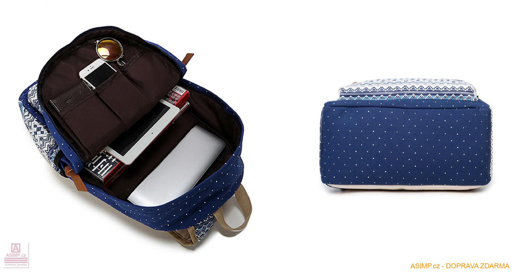 Dámský plátěný batoh / A-001156