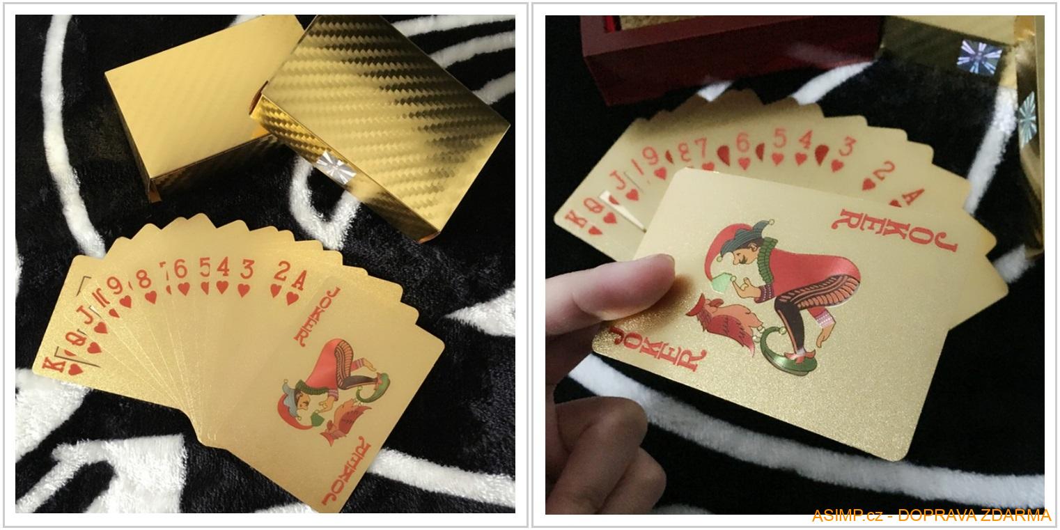 Voděodolné plastové pokerové karty / AA-000584