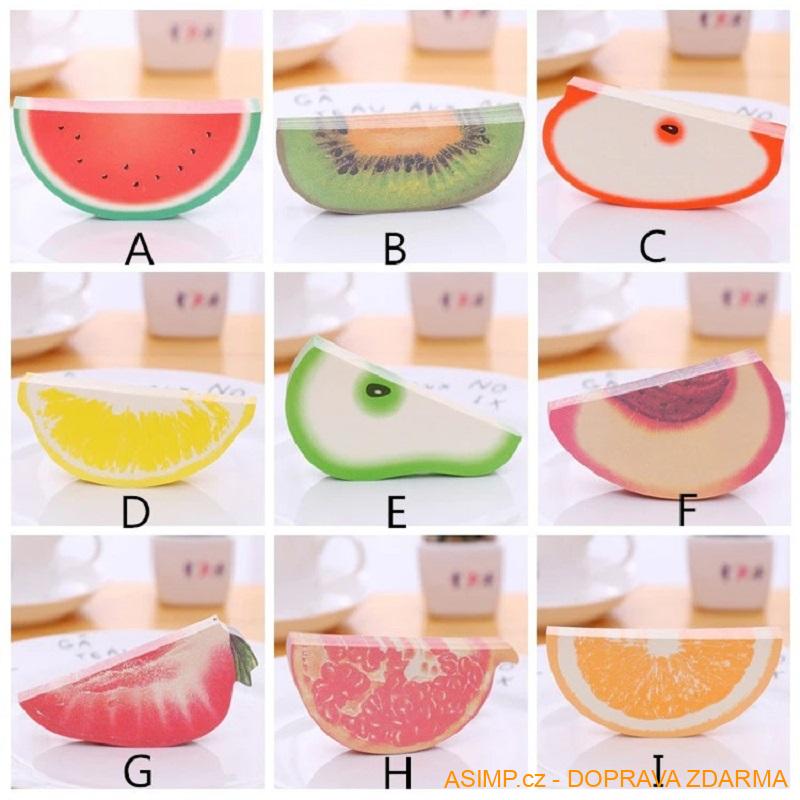 Poznámkový blok - ovoce / A-001470 / DOPRAVA ZDARMA