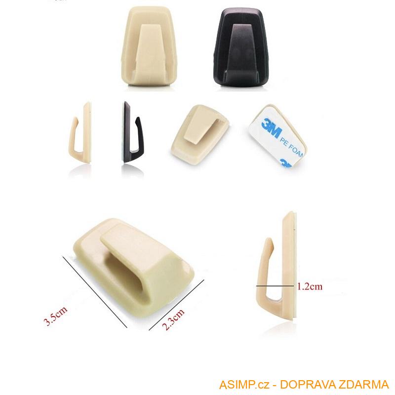 Samolepicí držák do auta (3 ks) / A-001288 / DOPRAVA ZDARMA