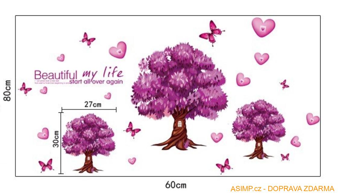 Dekorativní samolepka na zeď (80 x 160 cm)