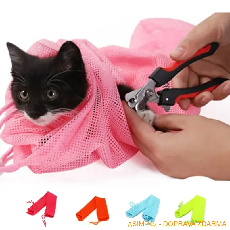 Ochranná síť proti poškrábání (tmavě růžová) / A-003272 / DOPRAVA ZDARMA