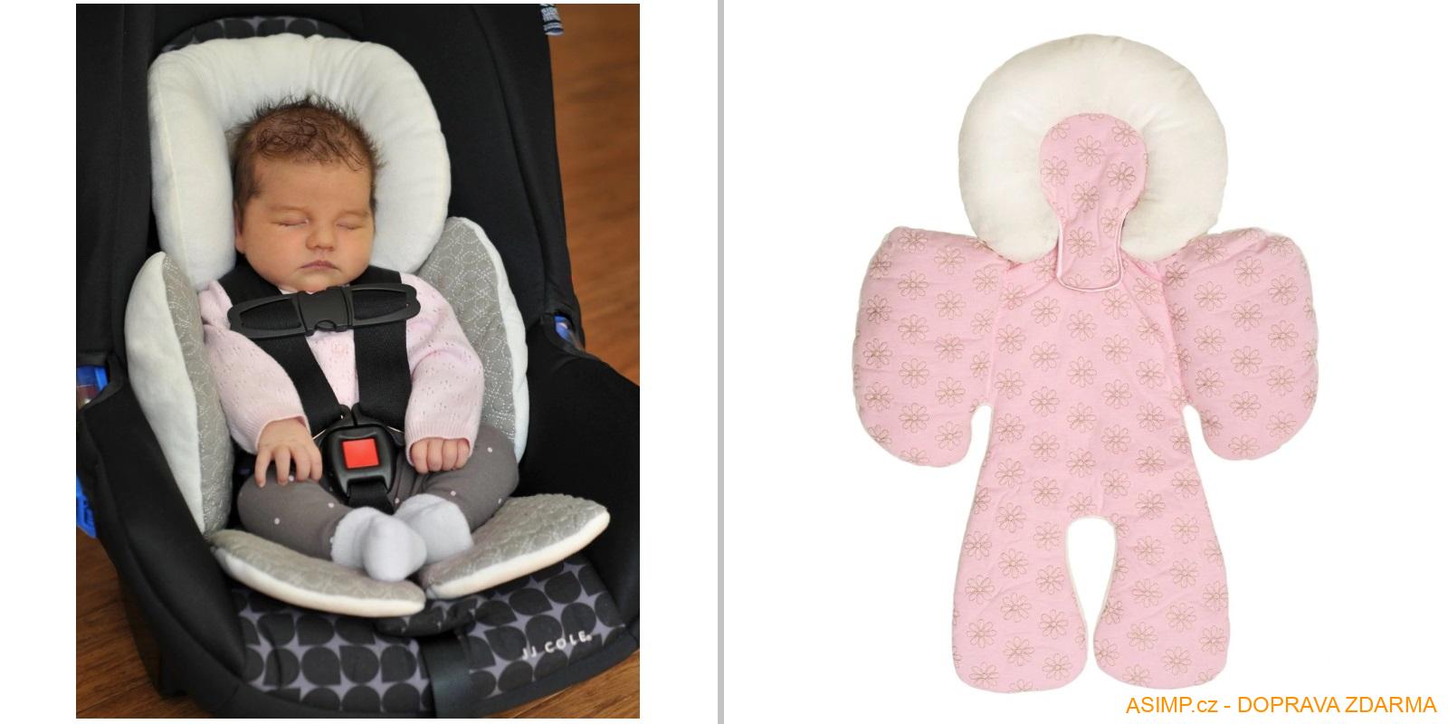Dětská oboustranná podložka do autosedačky nebo kočárku / A-000863 / DOPRAVA ZDARMA