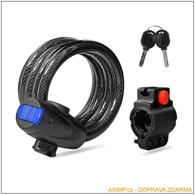 Lankový zámek na kolo (90 cm)