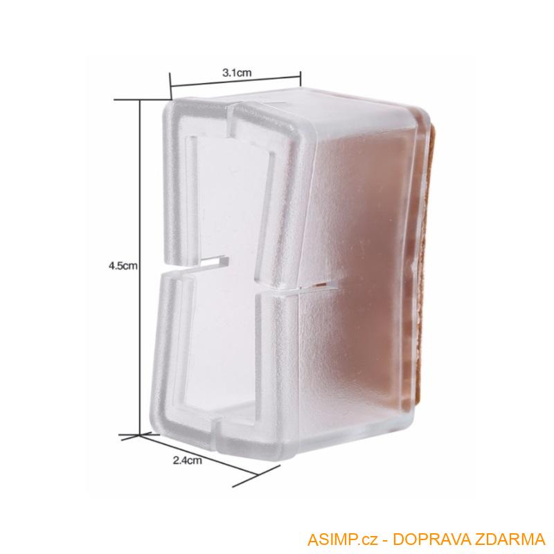 Ochranné špunty na nohy od židle (16 ks) (24 - 30 mm / 39 - 47 mm) / A-000390 / DOPRAVA ZDARMA