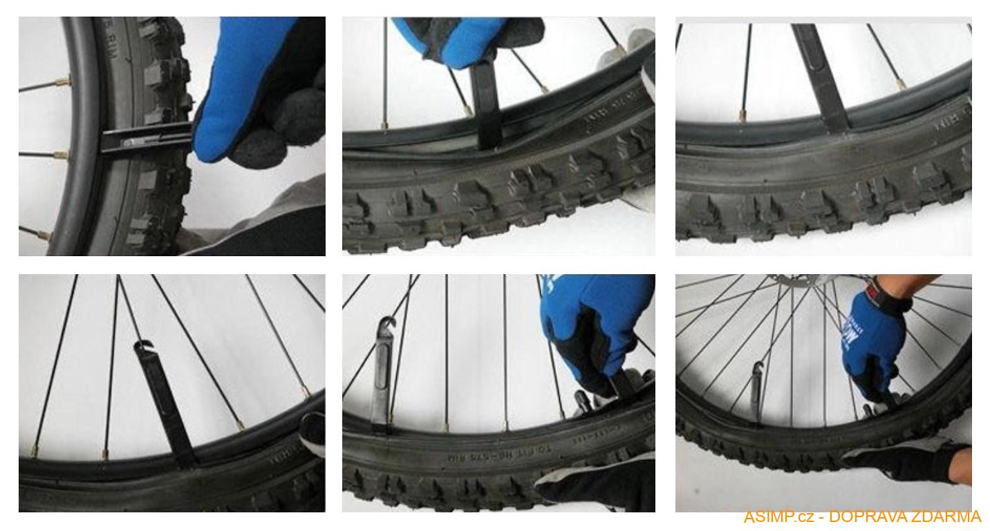 Cyklo pomůcka - páčidlo pro sundání pláště / A-001591