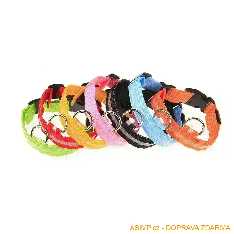 Svítící obojek pro psy - bateriový (zelená) / A-000642 / DOPRAVA ZDARMA