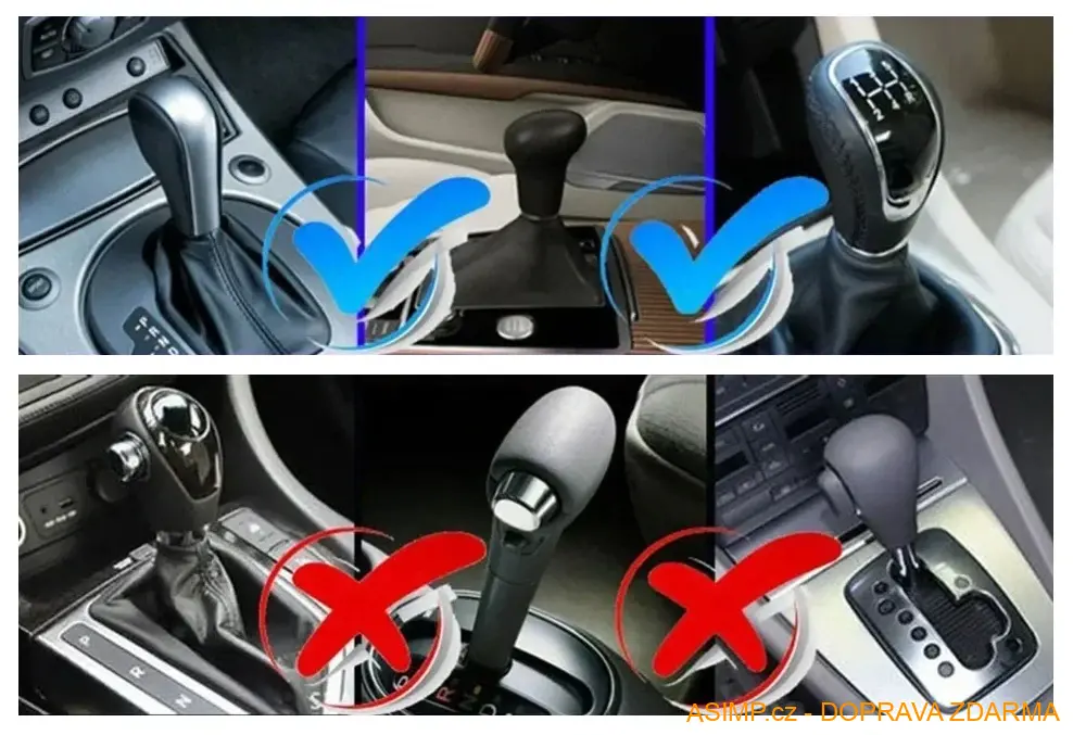 Potah na řadící páku a ruční brzdu (barva červená)/ A-001262 / DOPRAVA ZDARMA