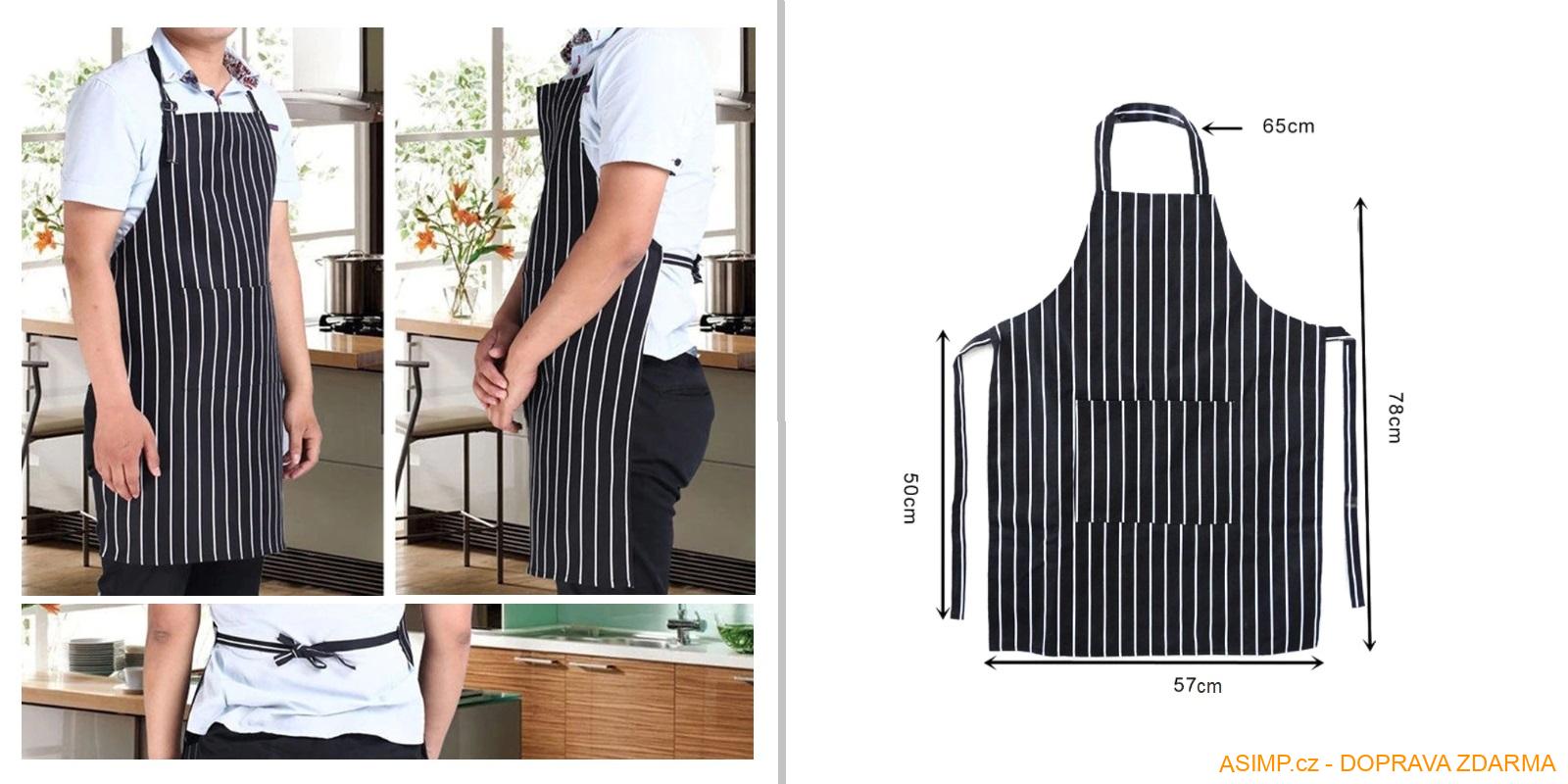 Unisex kuchyňská zástěra / A-001469