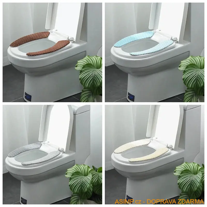 Omyvatelný potah na záchodové prkénko (barva hnědá) / A-000347 / DOPRAVA ZDARMA