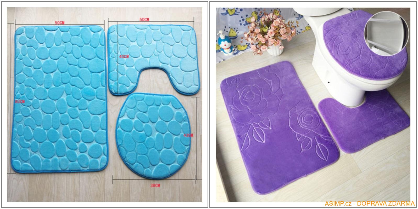 Sada na toaletu a do koupelny (3 ks)