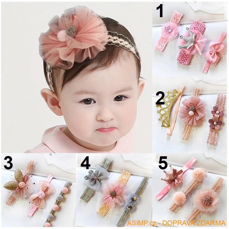 Dětská čelenka (3 ks) / A-000058