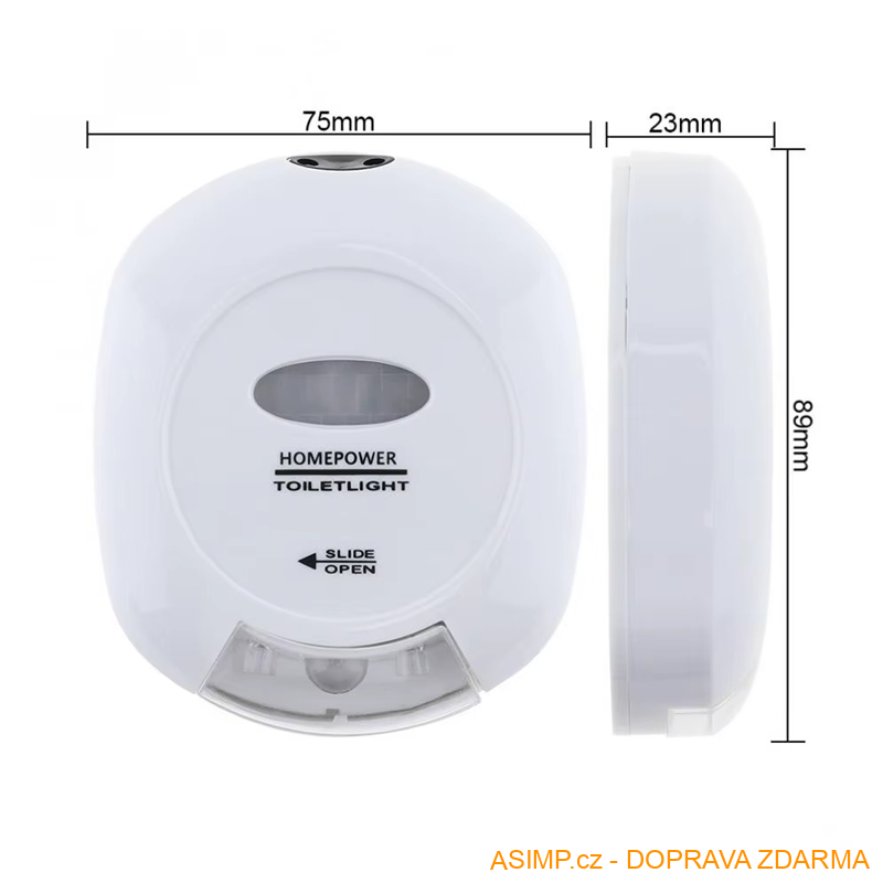 Automatické LED osvětlení WC / A-000023 / DOPRAVA ZDARMA