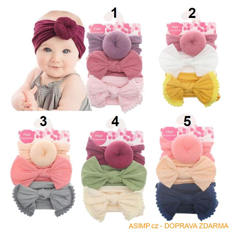 Dětská čelenka (3 ks) / A-000060