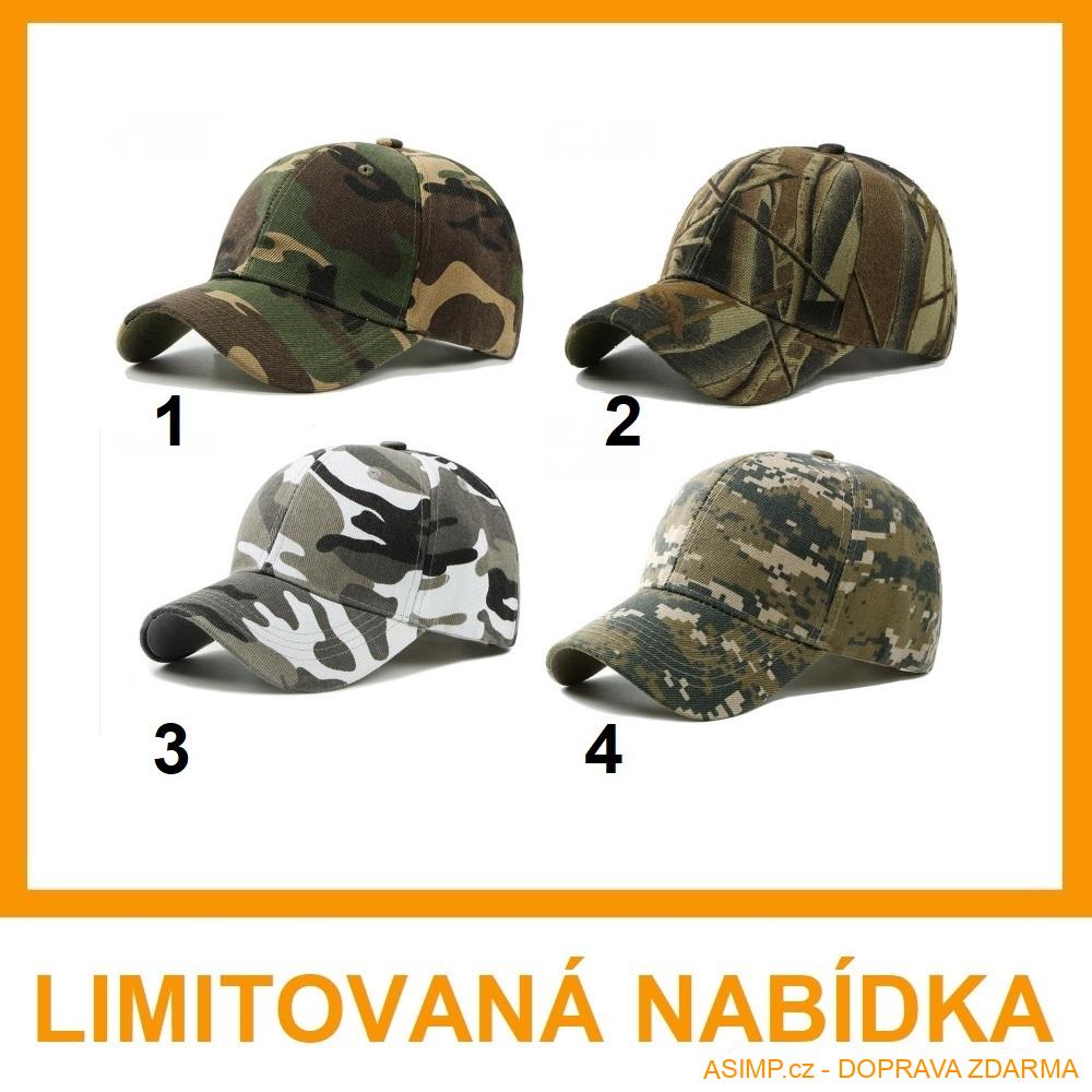 Unisex maskáčová kšiltovka