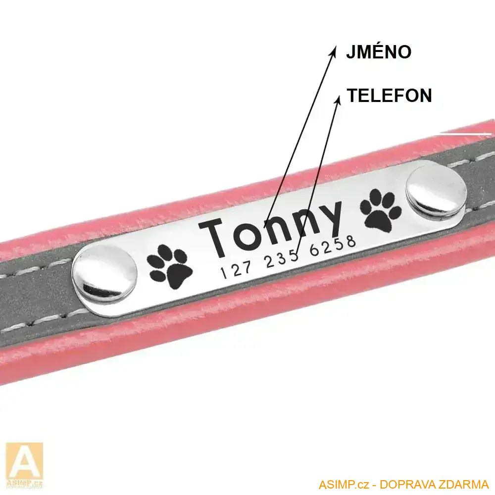Reflexní obojek - (modrá - S) / A-000566 / DOPRAVA ZDARMA