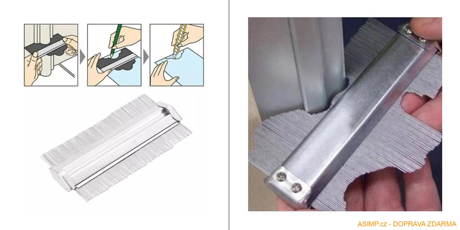 Tesařský nástroj pro kopírování nepravidelných tvarů / A-001342