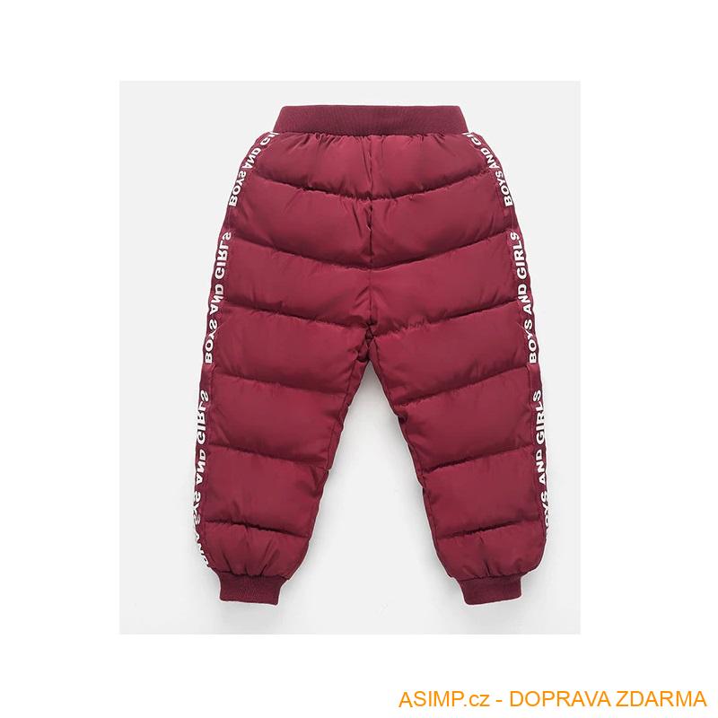 Dětské zateplené kalhoty / A-000600