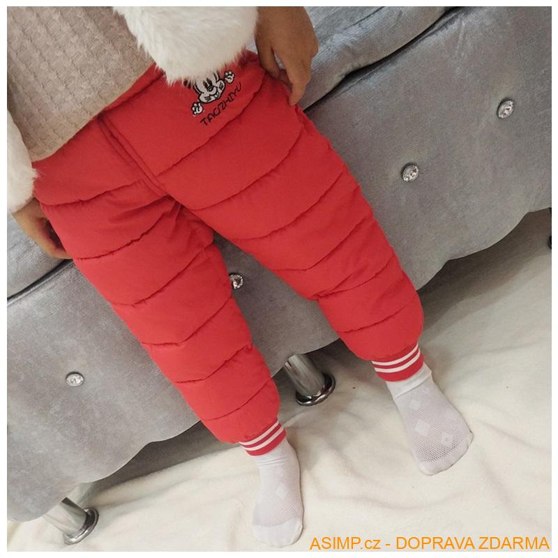 Dětské zateplené kalhoty / A-000602