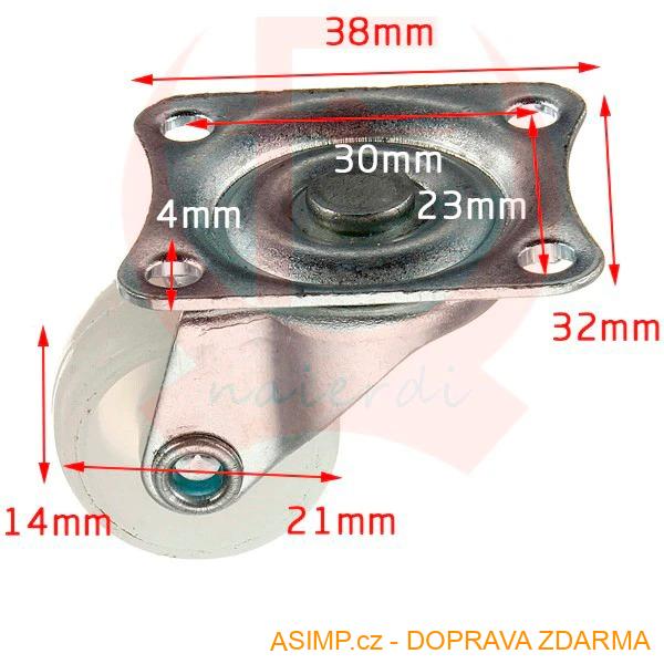 Univerzální otočná kolečka (4 ks) / A-002259 / DOPRAVA ZDARMA