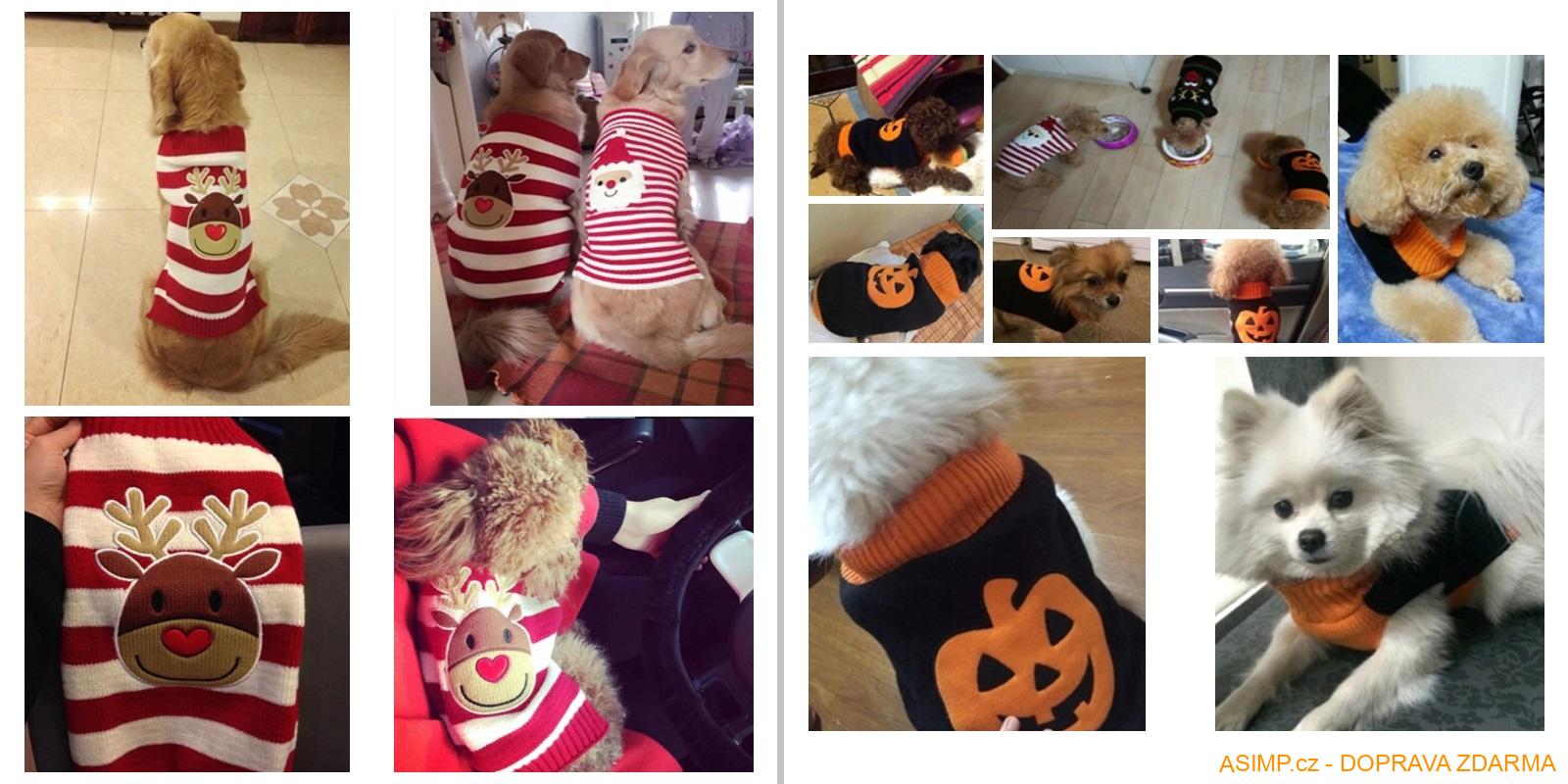 Vánoční svetr pro psy / A-000757