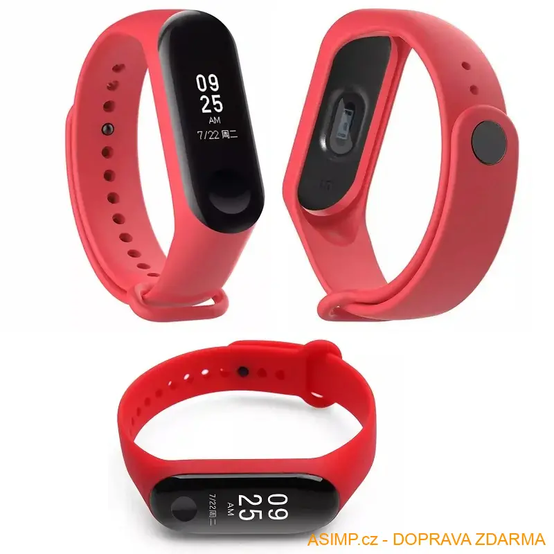 Silikonový náramek - pásek k hodinkám (Mi Band 4) / A-001575 / DOPRAVA ZDARMA