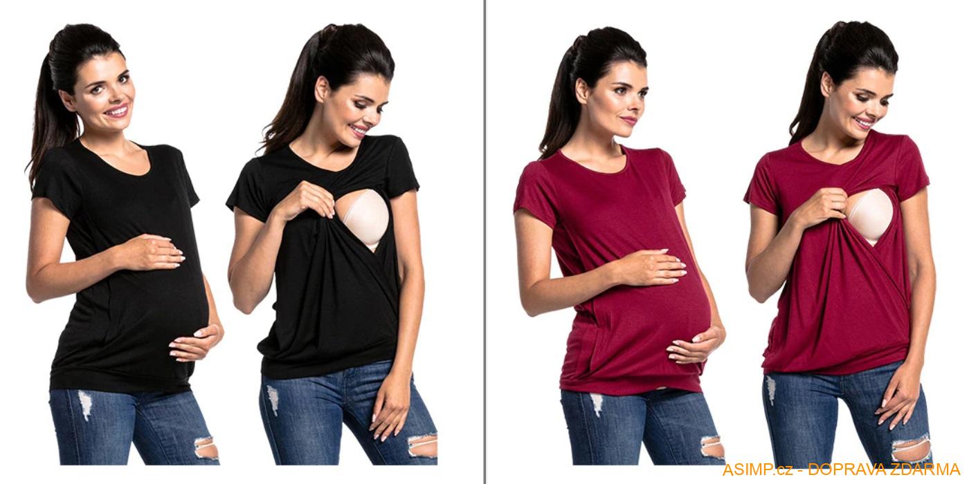 Dámské těhotenské tričko / A-001588