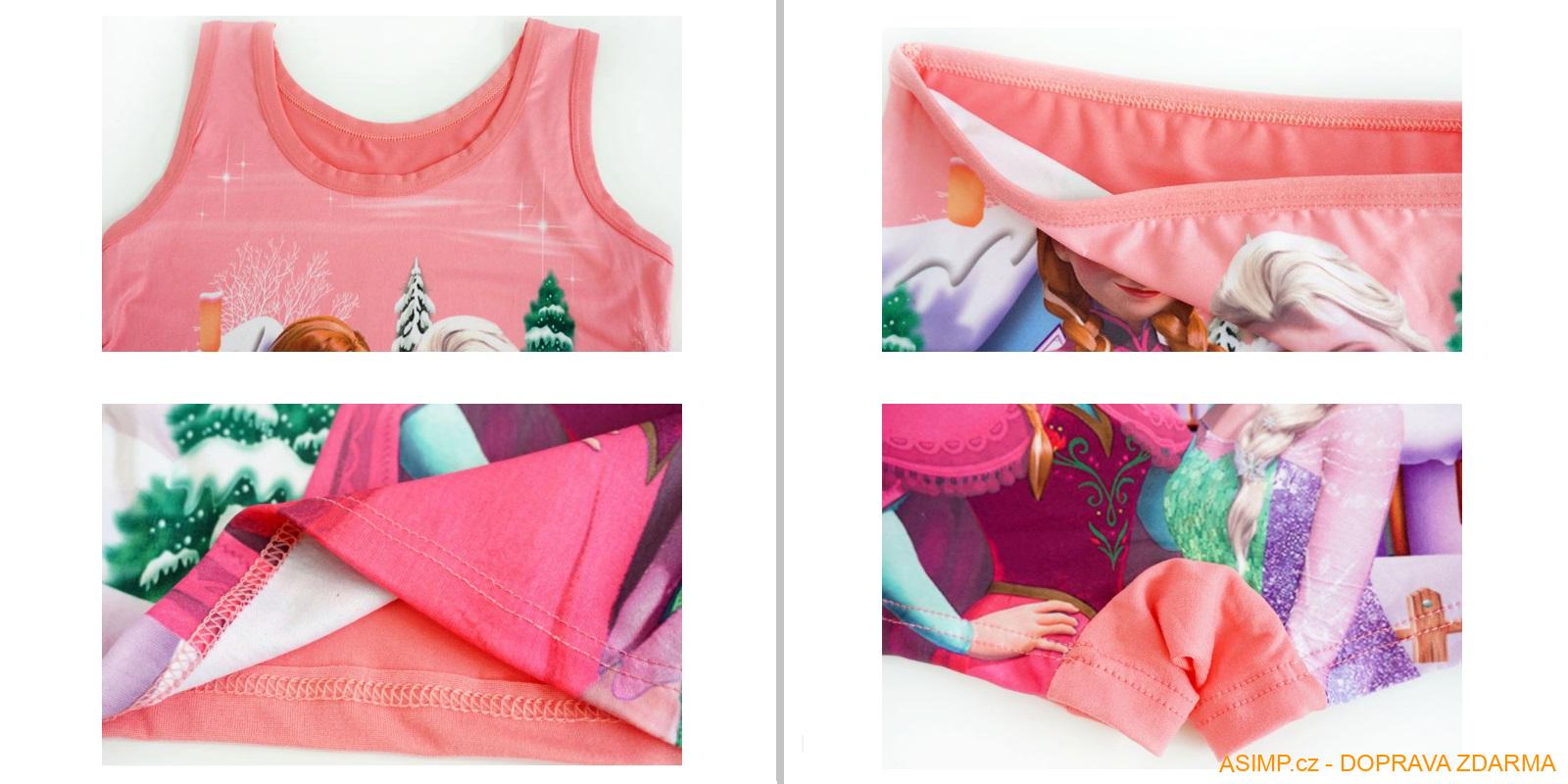Dívčí souprava triko a šortky - Ledové království / A-001040