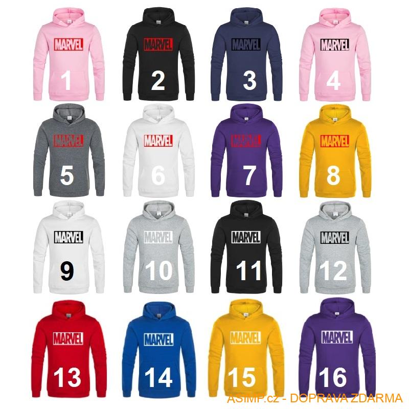 Pánská mikina s kapucí - Marvel / A-001295 / DOPRAVA ZDARMA