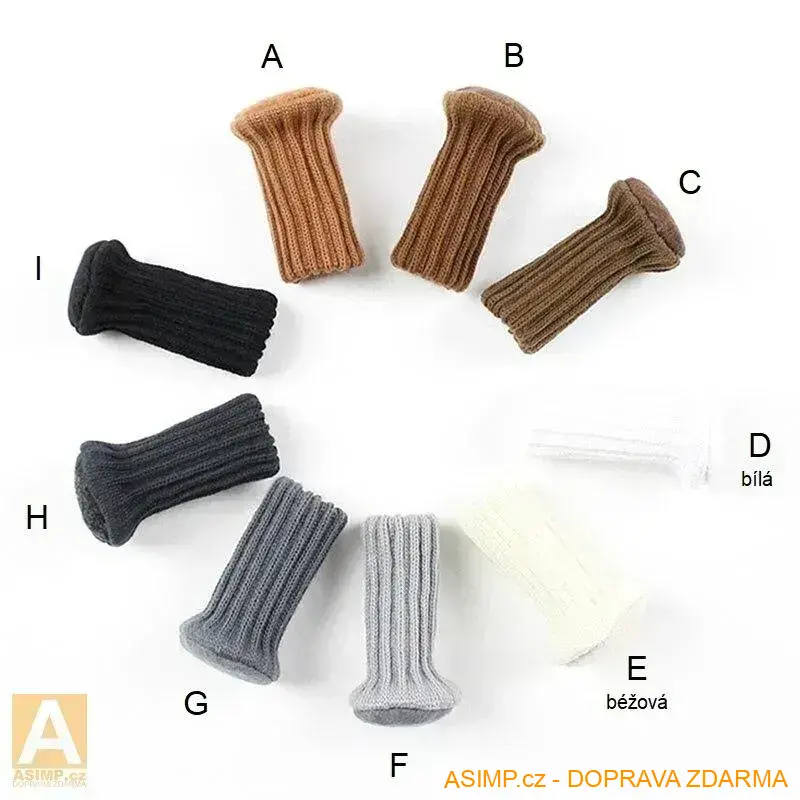 Ochranné návleky na židle (D - 4 ks) / A-001335 / DOPRAVA ZDARMA