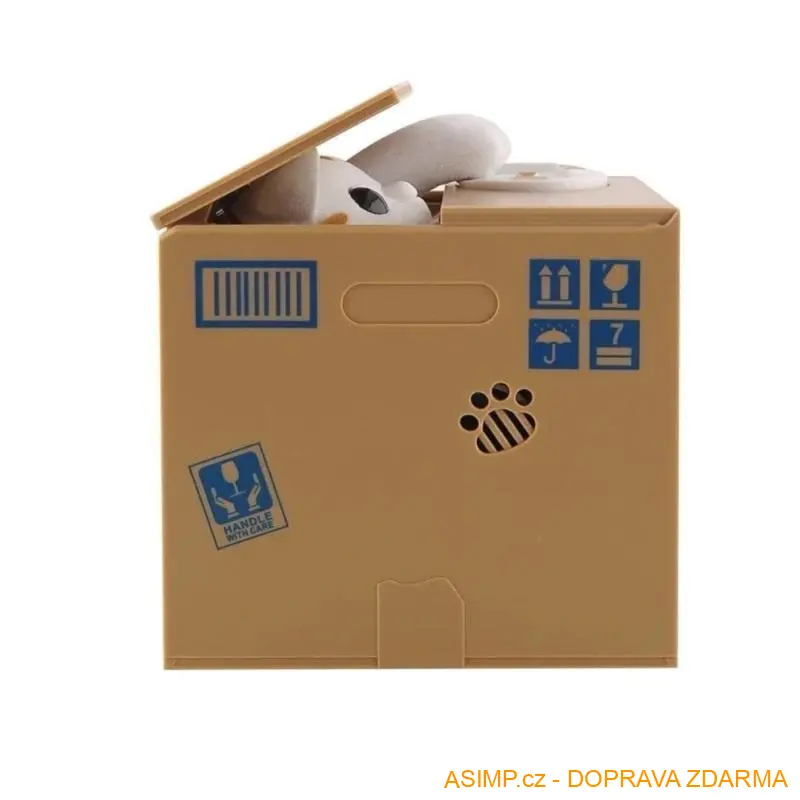 Elektronická kasička - Kočka zloděj / A-001483 / DOPRAVA ZDARMA
