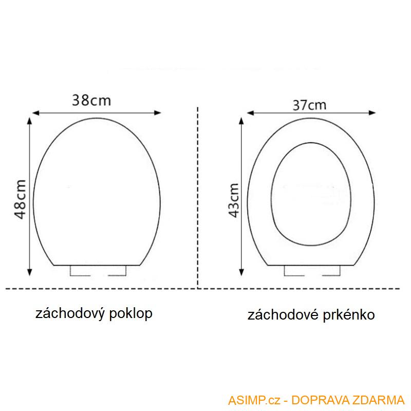 Potah na záchodové prkénko & víko / A-001659 / DOPRAVA ZDARMA