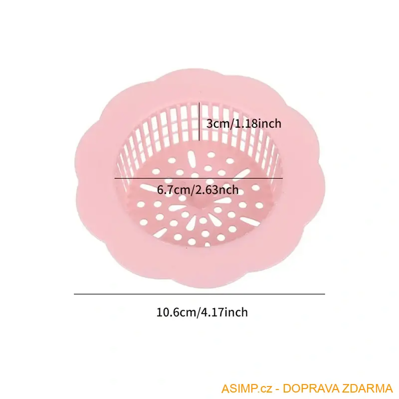 Sítko do dřezu, umyvadla (bílá) / A-001677 / DOPRAVA ZDARMA