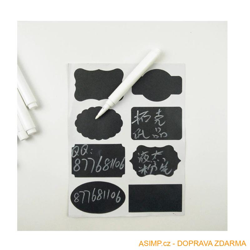 Popisovač - tekutá bílá křída / A-001695b / DOPRAVA ZDARMA