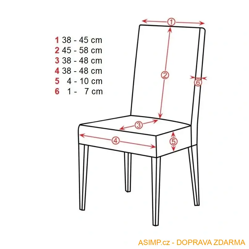 Strečový potah na židli / A-001743 / DOPRAVA ZDARMA