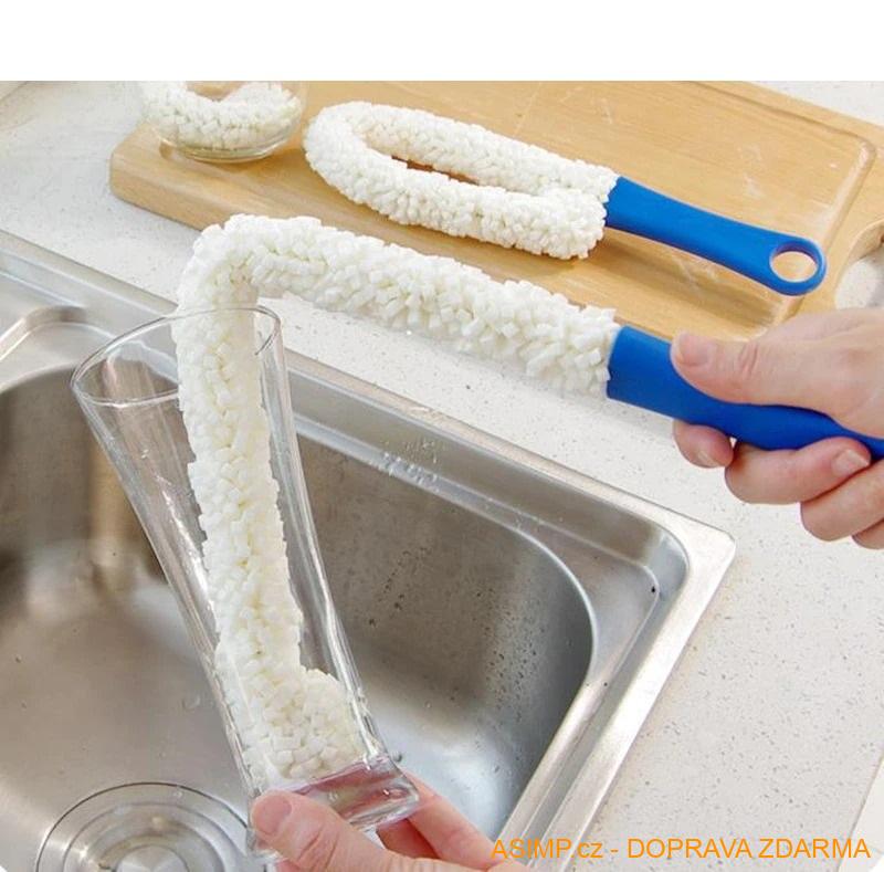 Pěnový kartáč na mytí sklenic / A-001909 / DOPRAVA ZDARMA