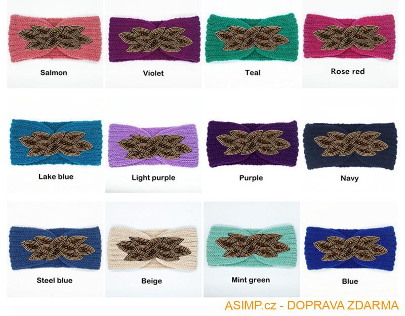 Pletená čelenka pro ženy a dívky / A-001923 / DOPRAVA ZDARMA