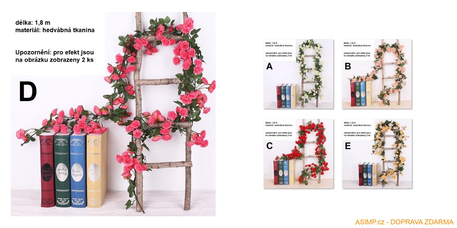 Umělá girlanda (1,8 m) / A-001986e / DOPRAVA ZDARMA