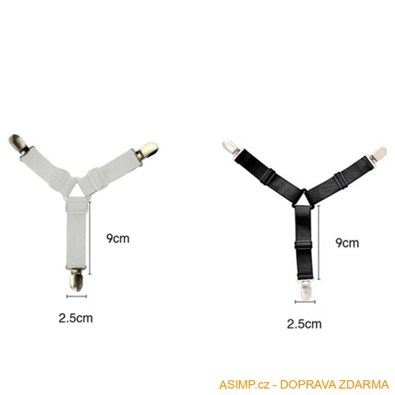 3ramenné spony - držáky prostěradla / A-003078 / DOPRAVA ZDARMA