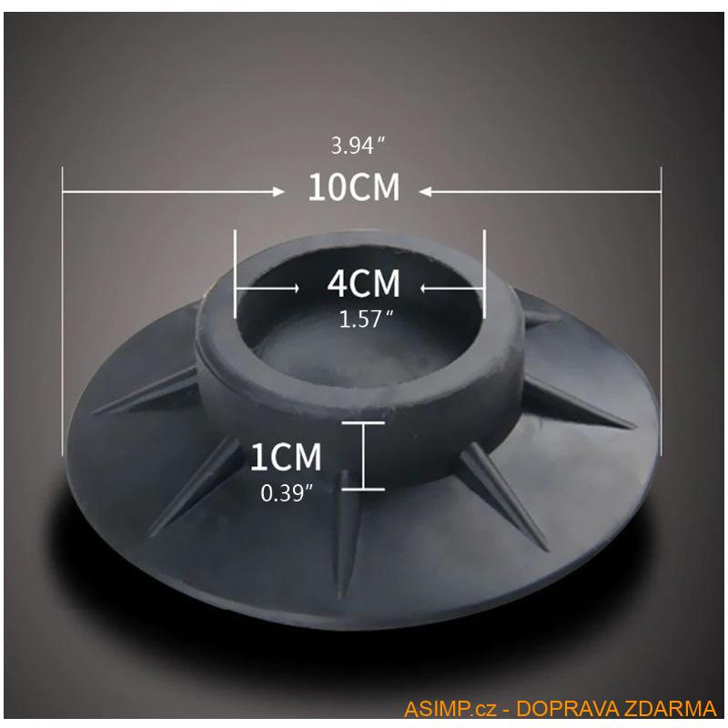 Antivibrační podložky pod pračku (4 ks) / A-002243 / DOPRAVA ZDARMA