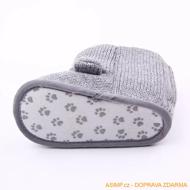 Zimní pletené boty pro miminka / A-002013 / DOPRAVA ZDARMA