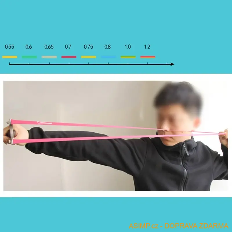 Náhradní gumičky do laserového praku (6 ks - tloušťka 0,55 mm) / A-004100 / DOPRAVA ZDARMA