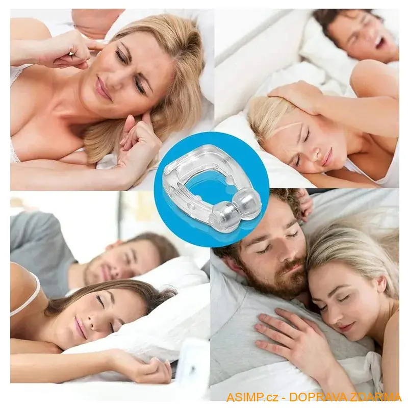 Nosní magnetická svorka proti chrápání (1 ks) / A-002192 / DOPRAVA ZDARMA