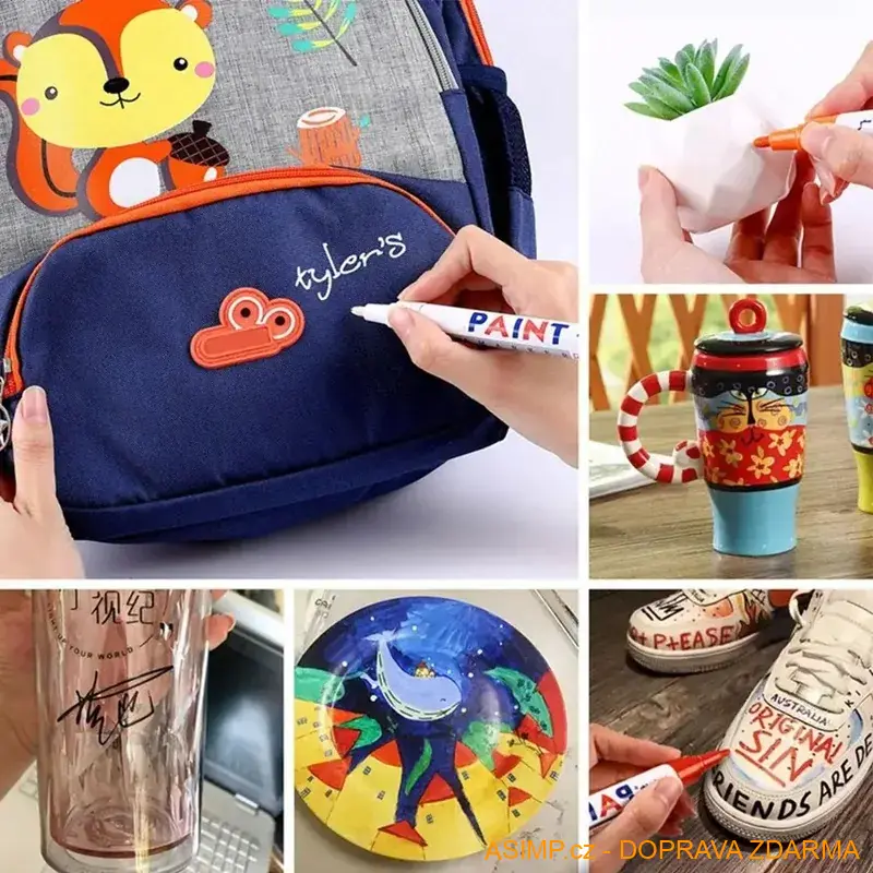 Univerzální voděodolná krycí fixa (černá) / A-003095 / DOPRAVA ZDARMA