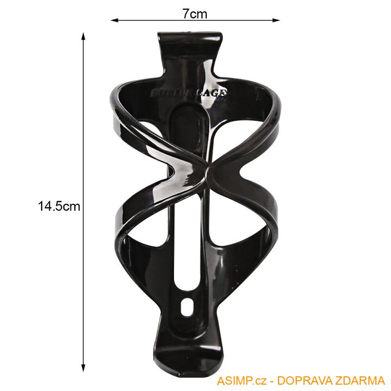 Držák na láhev na kolo (černý + červený) / A24-000082 / DOPRAVA ZDARMA