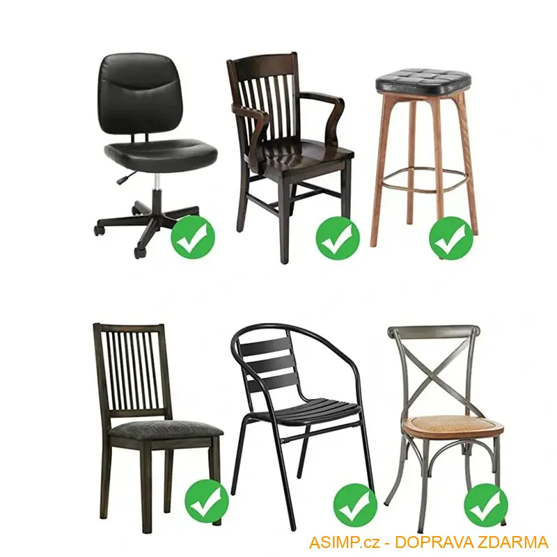 Potah na židli - podsedák (barva tmavě šedá) / A-003146 / DOPRAVA ZDARMA